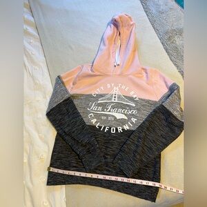 Pink and Gray San Francisco Hoodie